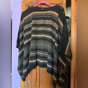Jjill sweater poncho